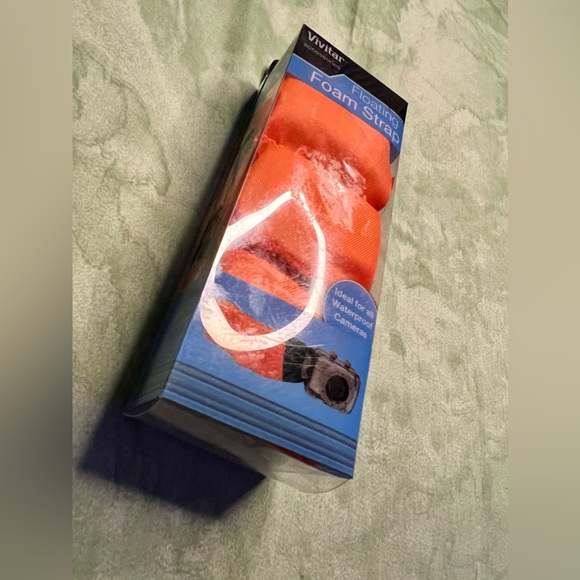 NWOT Vivitar Orange Floating Foam Wrist Strap for Camera & DSLR - Picture 2 of 4